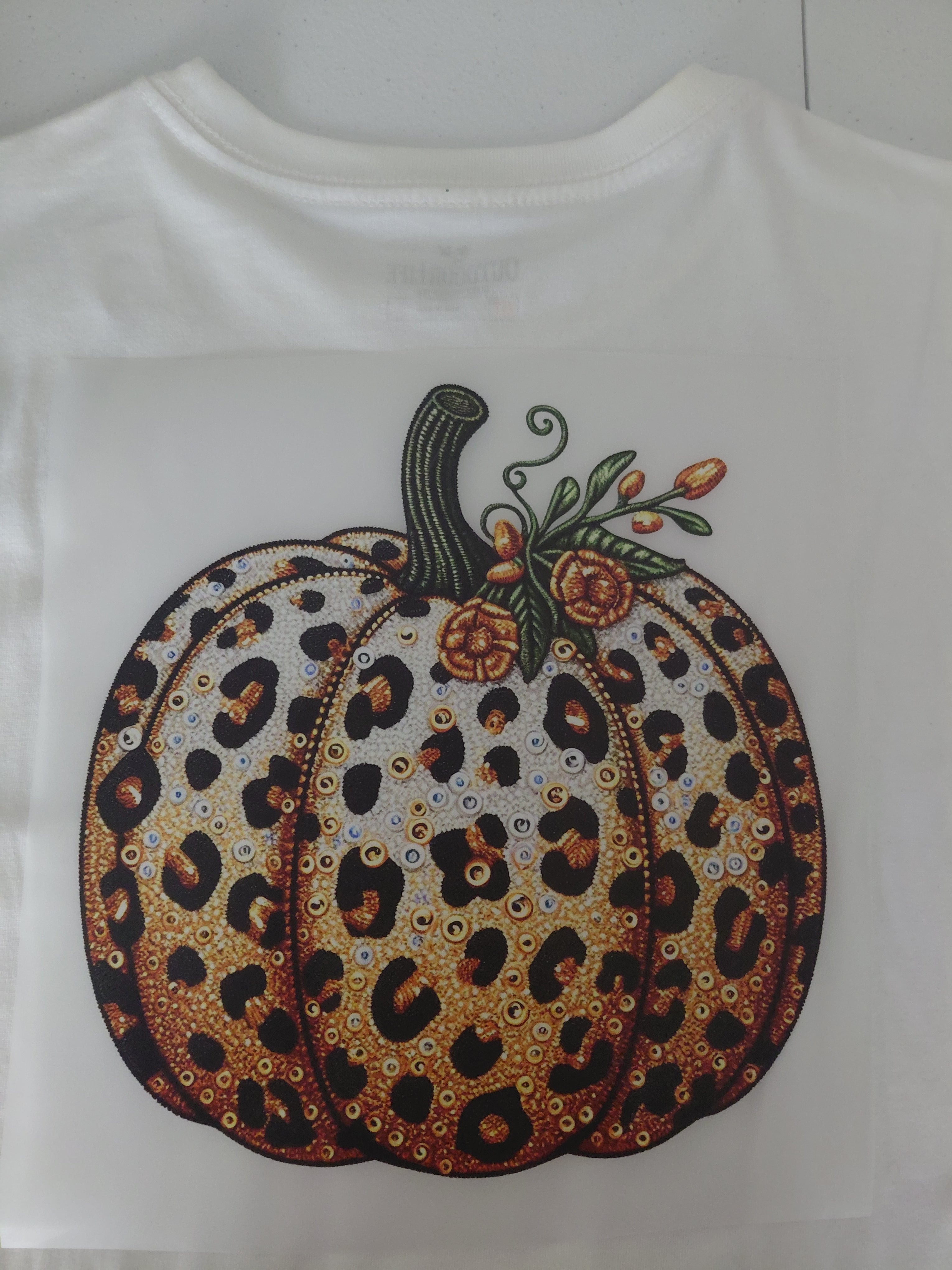 Cheetah bling pumpkin